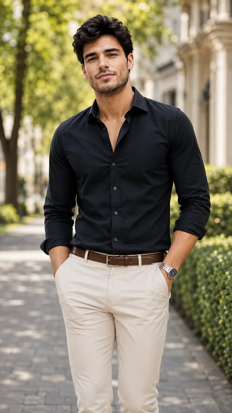 Black shirt attitude boy chatgpt photo prompt download