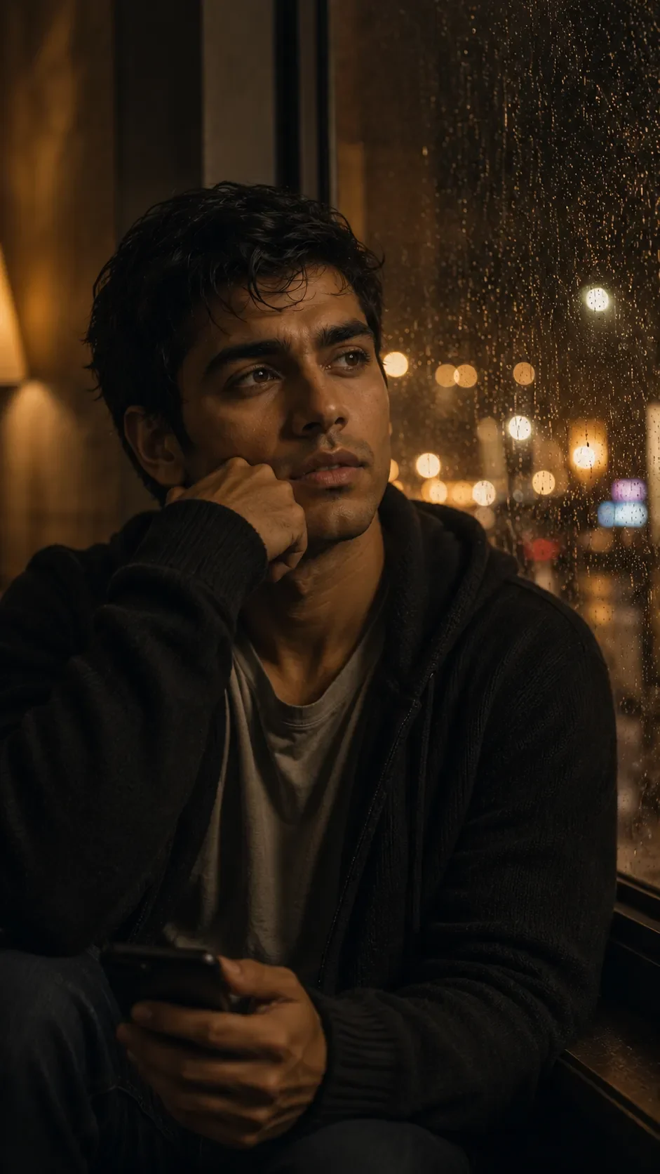 Cinematic rain prompt free