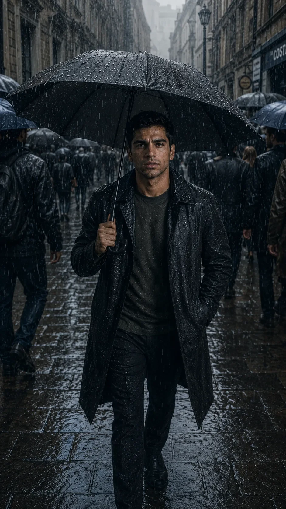 Cinematic rain prompt generator