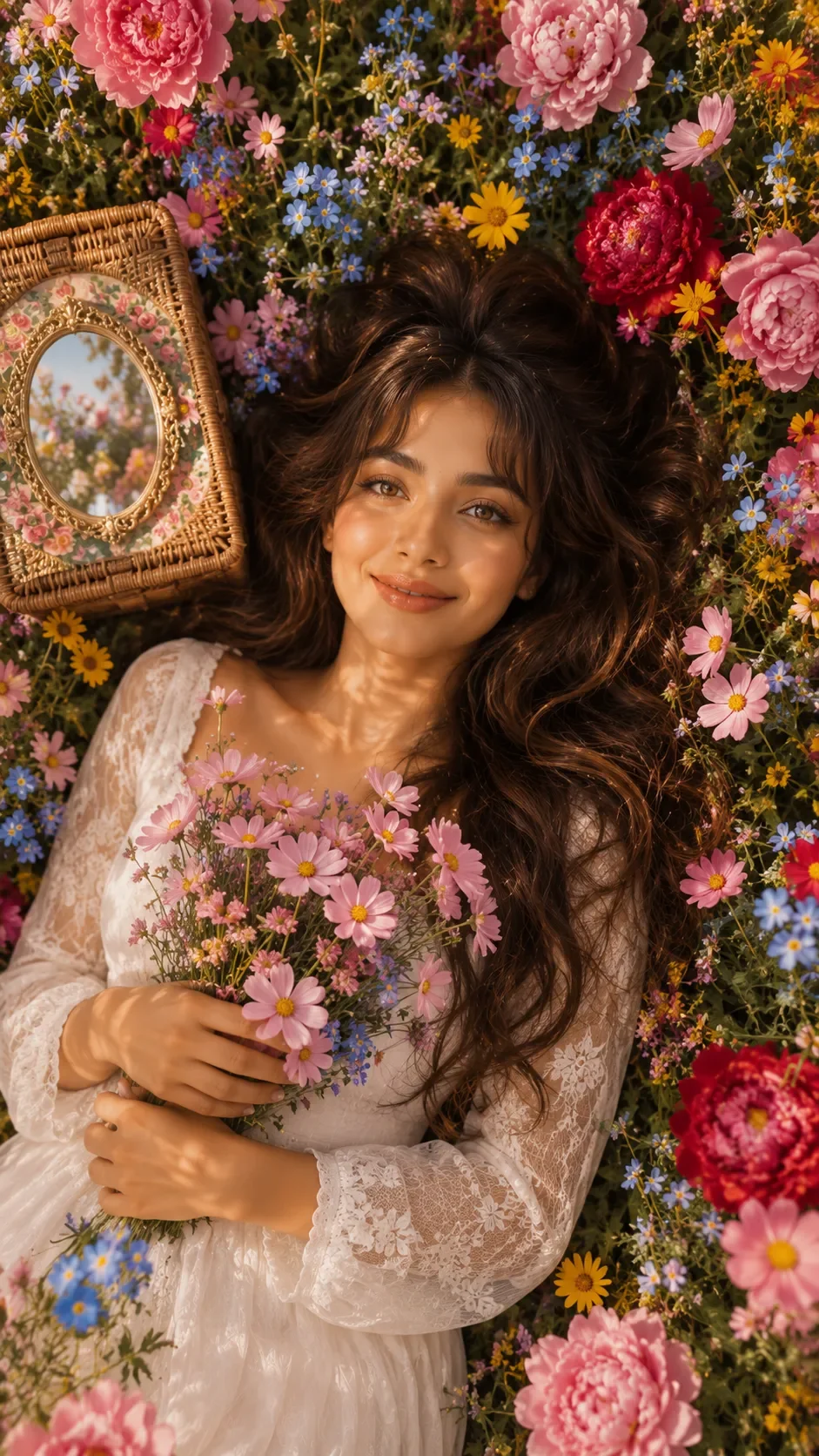 Flower Garden Girl ChatGPT Photo Editing Prompt