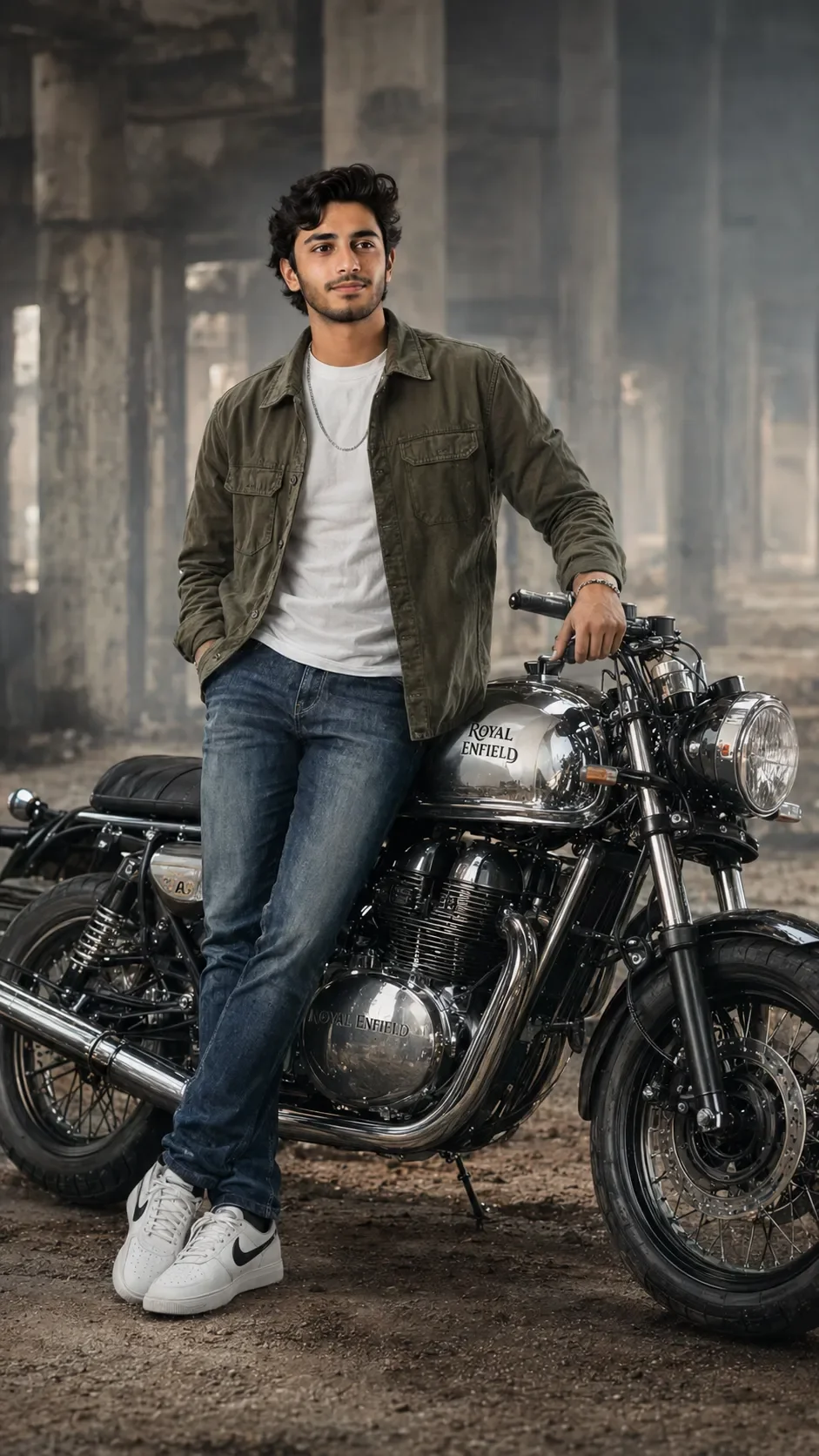 Prompt seen Royal Enfield bike prompt