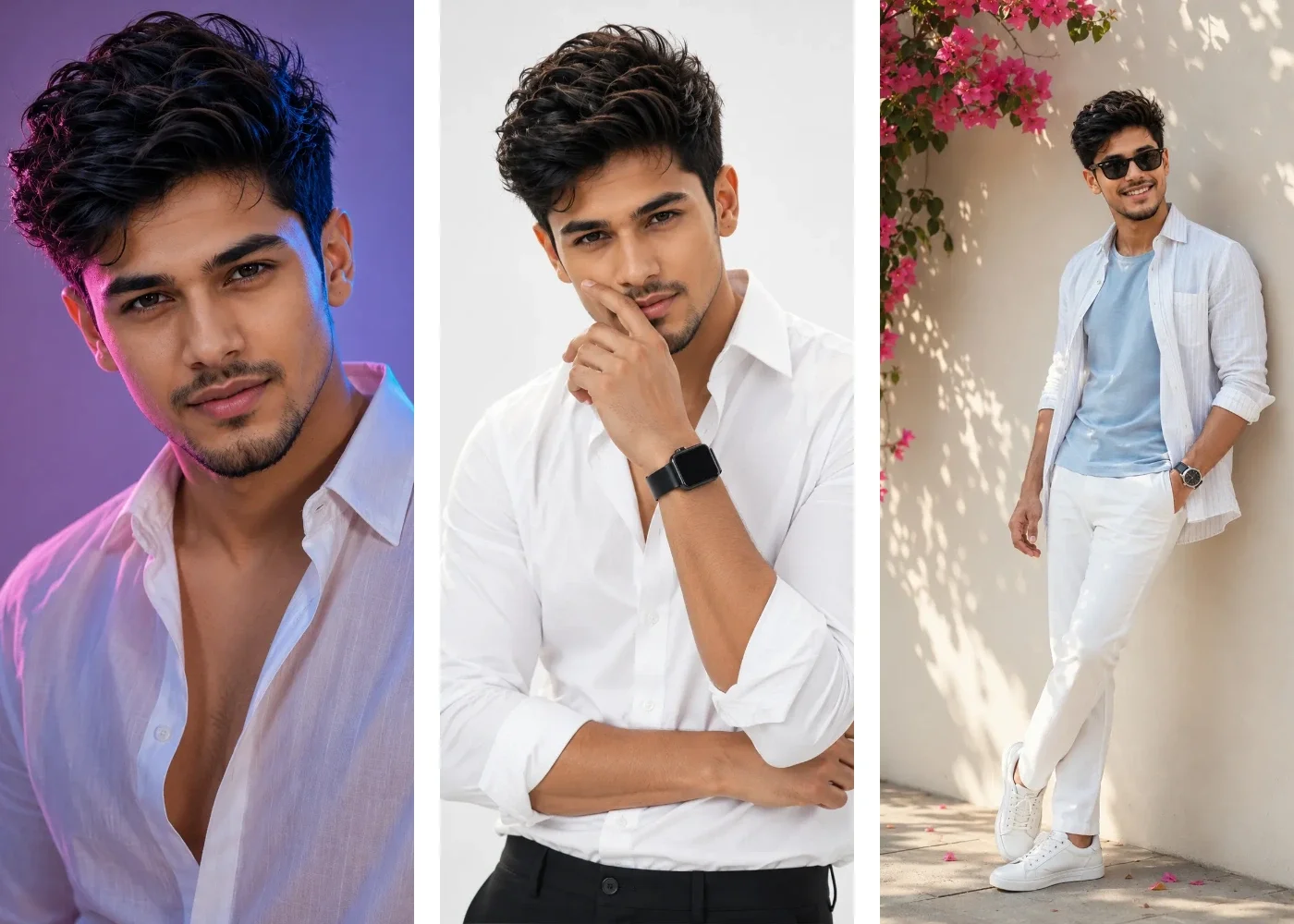 White Shirt Attitude Boy ChatGPT Photo Editing Prompt