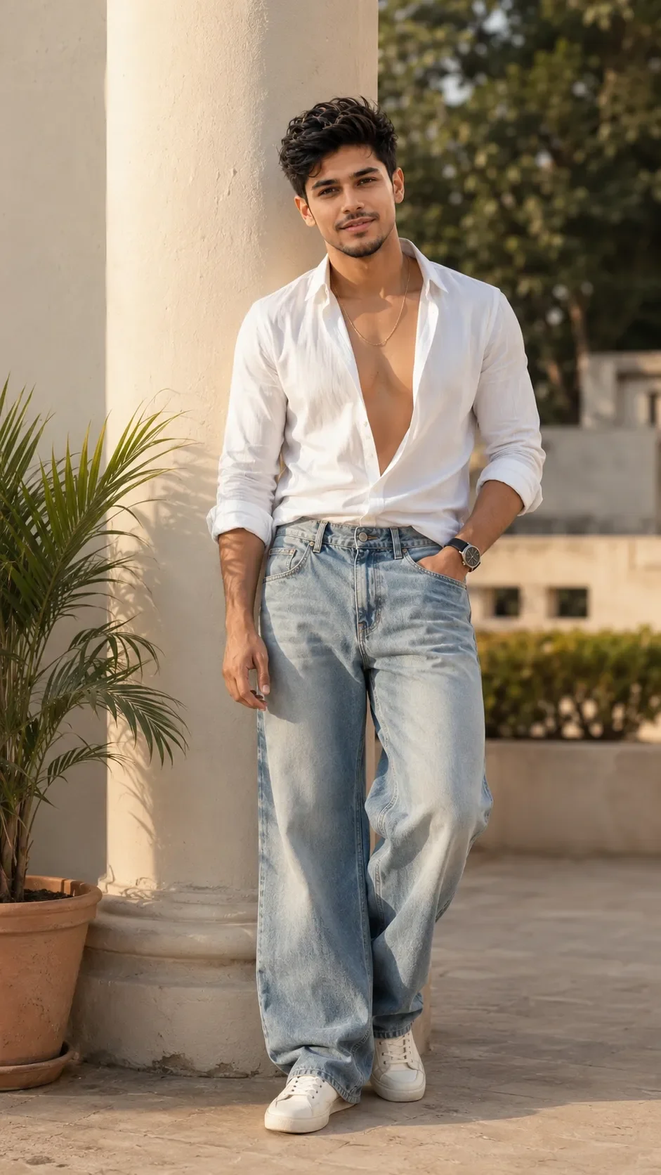 White shirt prompt for boys