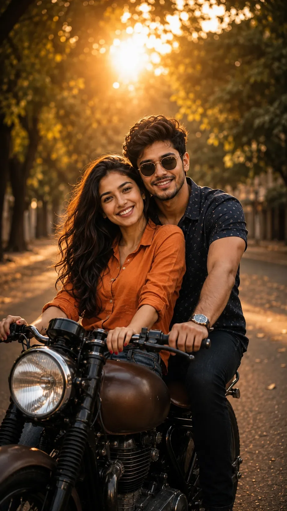 Couple bike prompt for Gemini AI