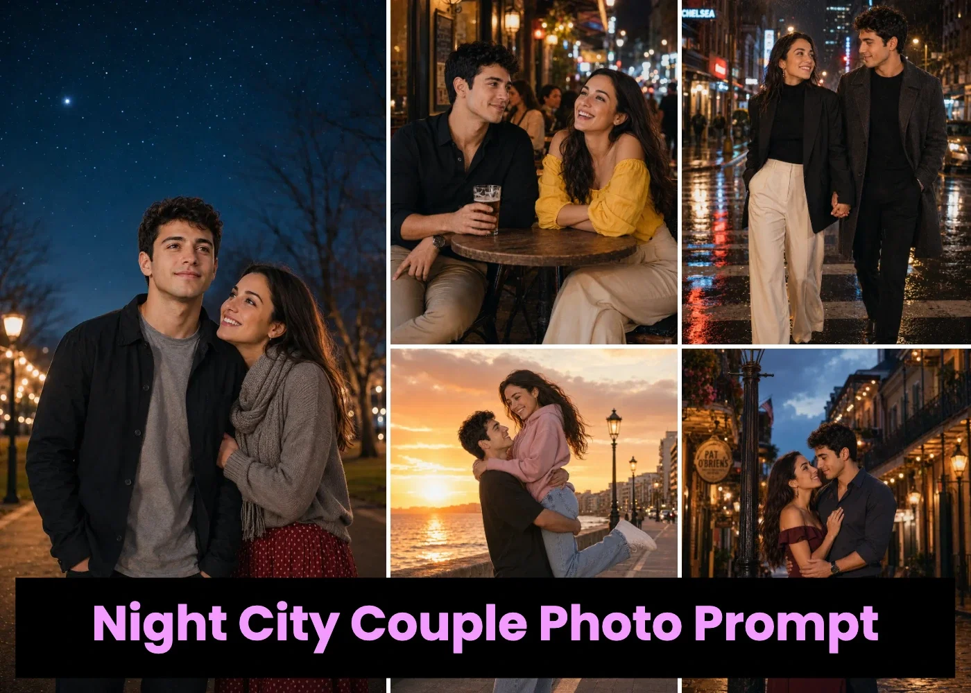 Night City Couple ChatGPT Photo Prompt