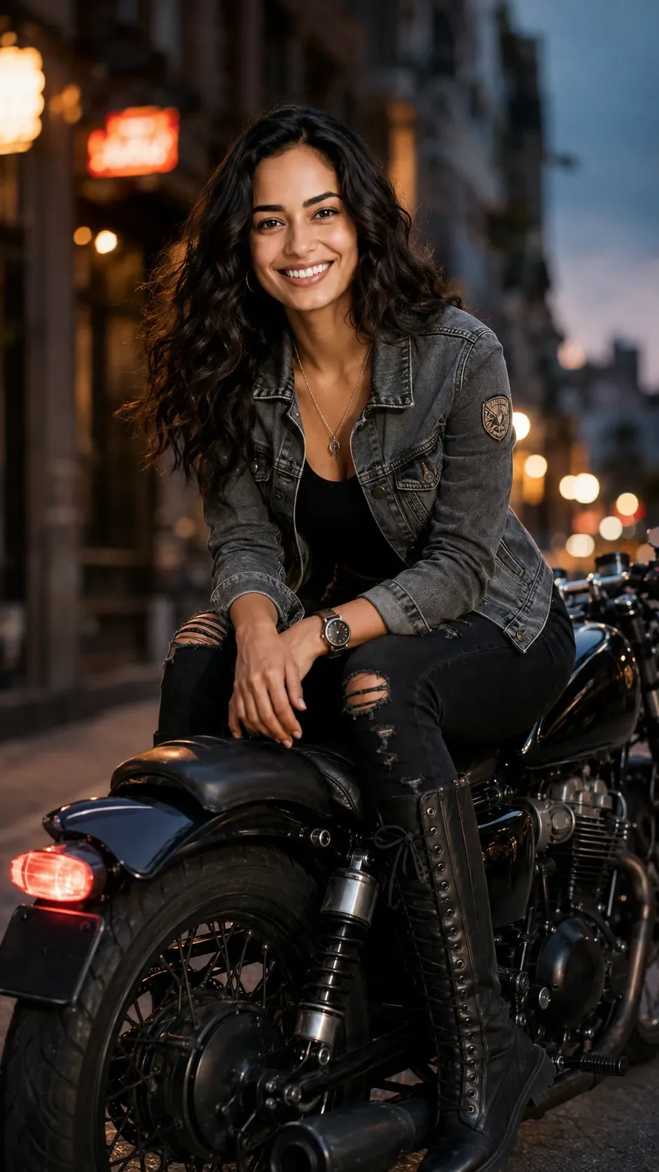 Prompt seen bike rider girl