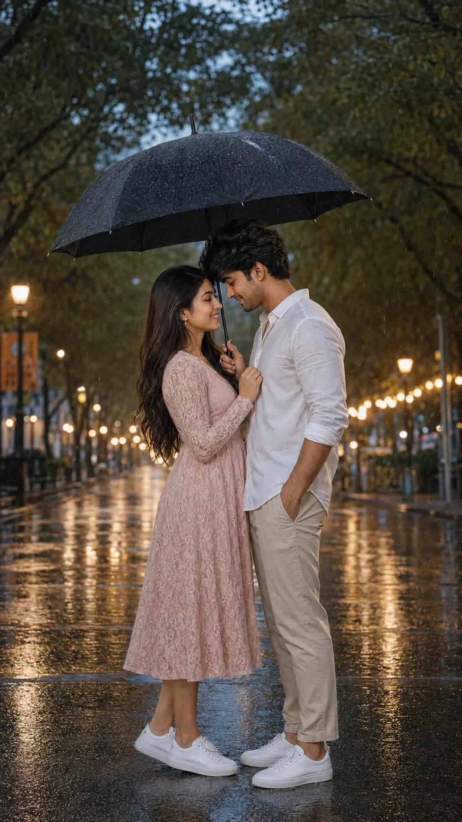 Rain prompt for couple love