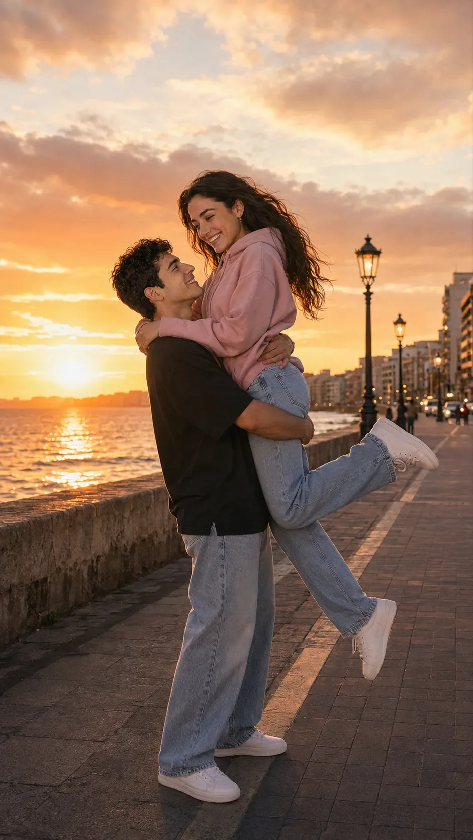 Realistic couple photo prompt