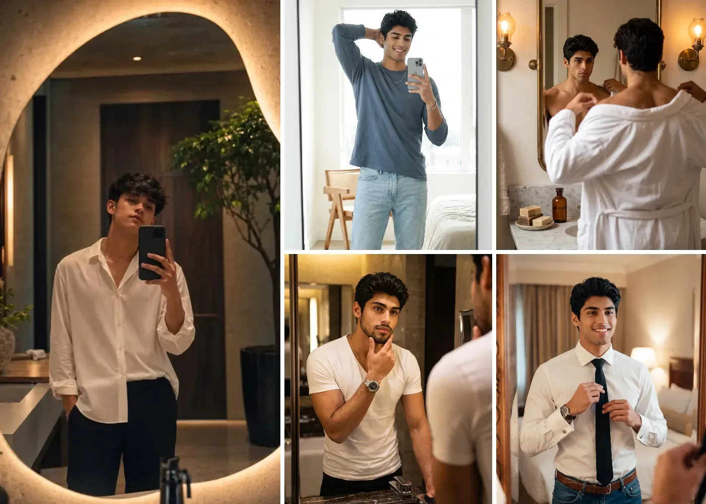 Mirror Selfie Gemini Prompts for Boys – Gemini Photo Editing Prompts