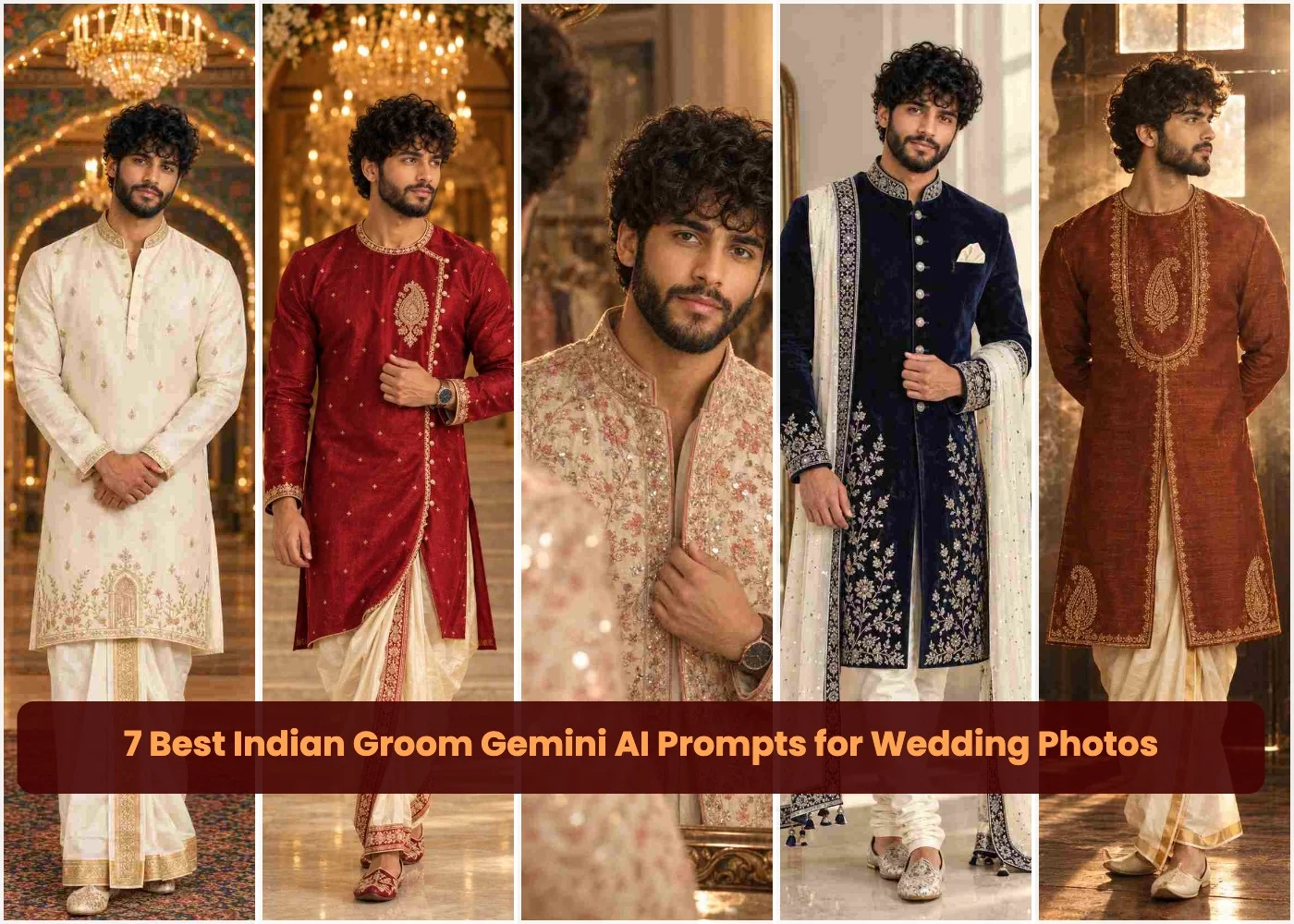 Best Indian Groom Gemini AI Prompts for Wedding Photos