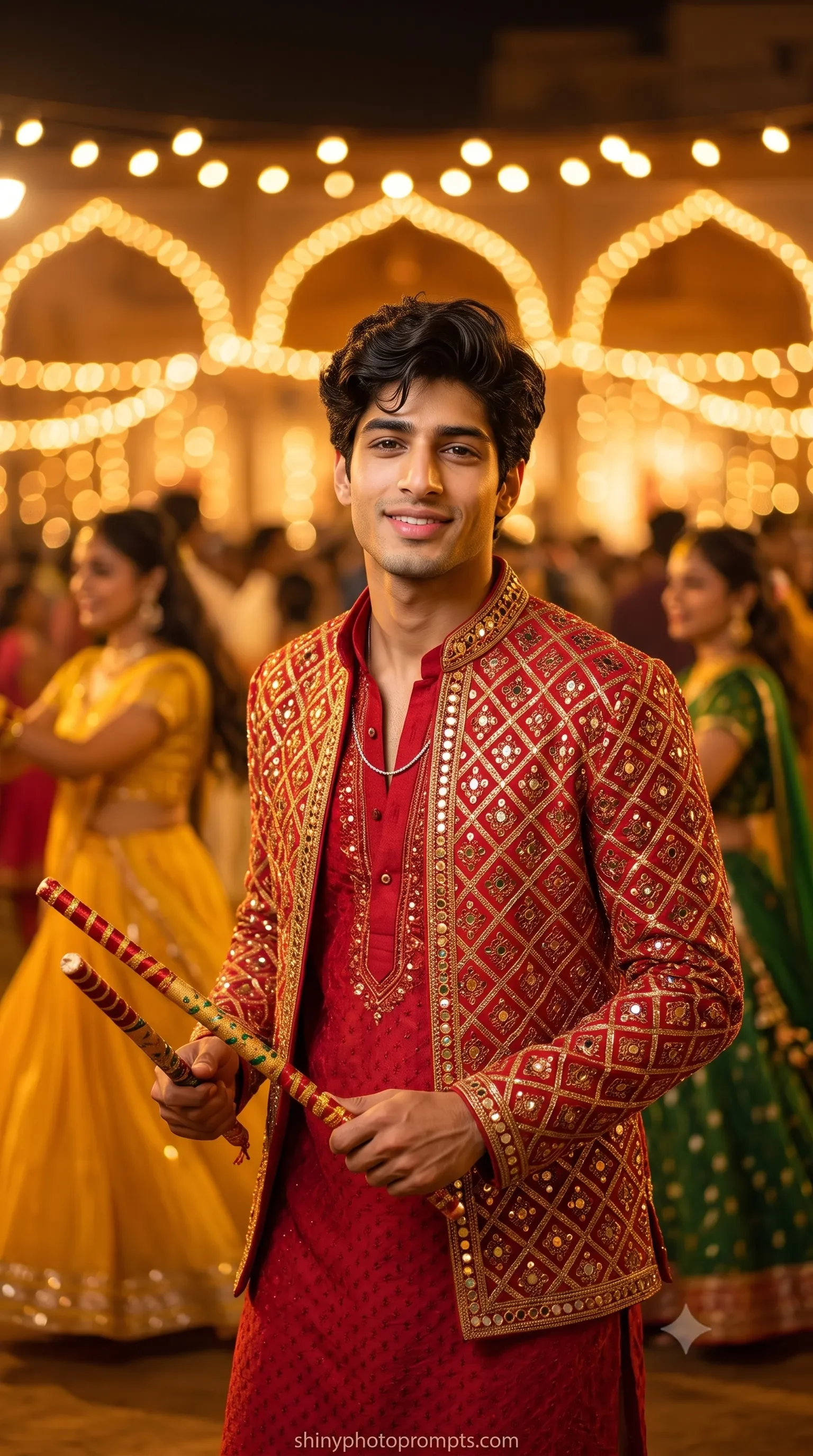 Navratri prompt for Gemini men