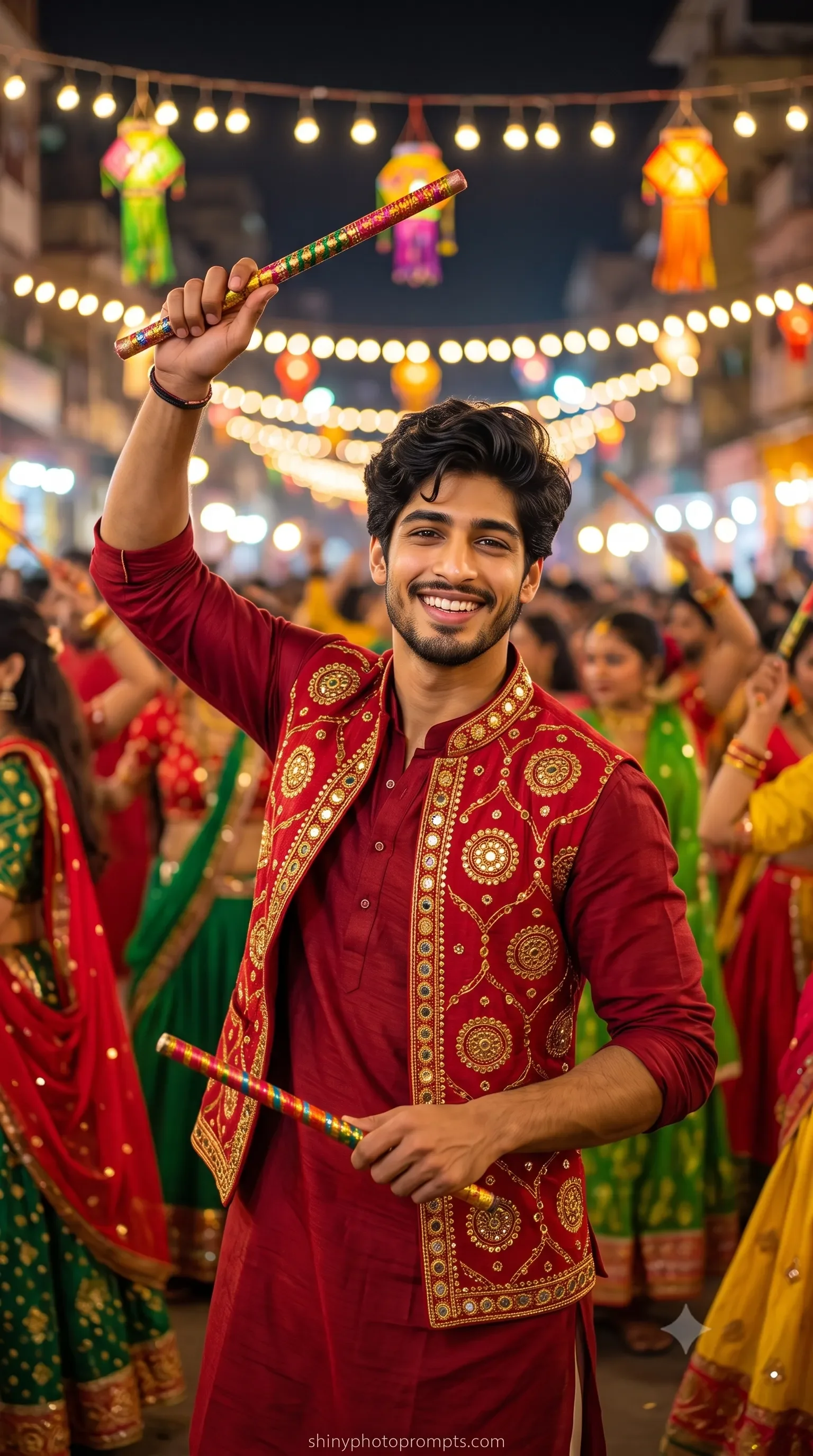 Navratri prompt for Gemini men