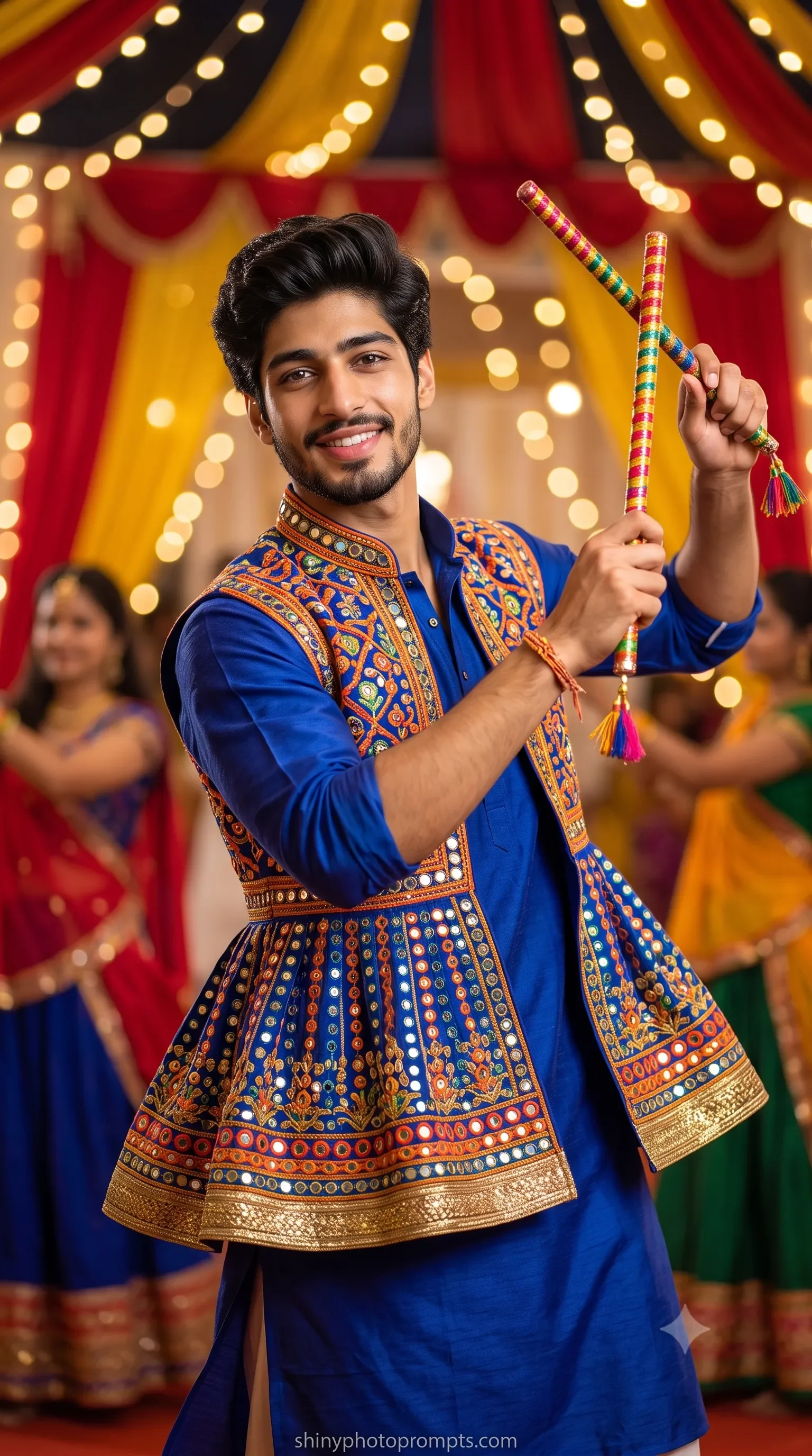 Prompt seen Navratri men